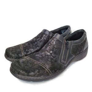 Clarks Dark Patterned Loafers